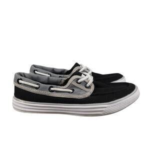 Converse Shoes Womens 6 Boat Sneakers 2 Eye Casual Lightweight Moc Black Gray